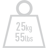 Weight 25kg 55lbs